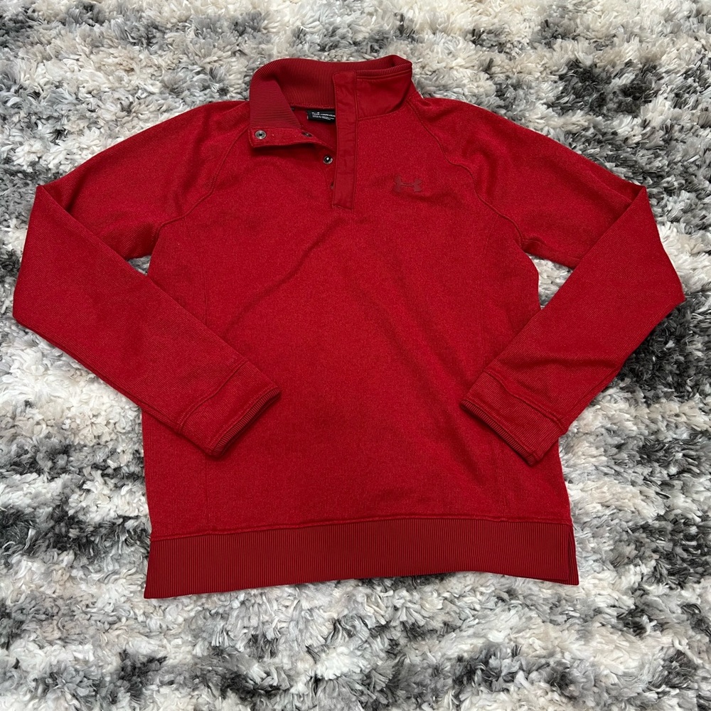 Under Armour Red Pullover quarter zip